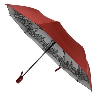 Женский зонт-полуавтомат от Flagman, красный, 713-5