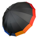 Семейный полуавтоматический зонт-трость на 16 спиц от MAX, черный, 31090-1  31090-1 фото | ANANASKO