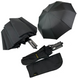 Мужской складной зонт-полуавтомат с прямой ручкой, черный, 270-1 270-1 фото 1 | ANANASKO