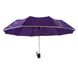 Женский зонт полуавтомат на 10 спиц, с изображением цветов, фиолетовый, 114-6 114-6 фото 3 | ANANASKO
