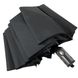 Мужской складной зонт-полуавтомат с прямой ручкой, черный, 270-1 270-1 фото 5 | ANANASKO