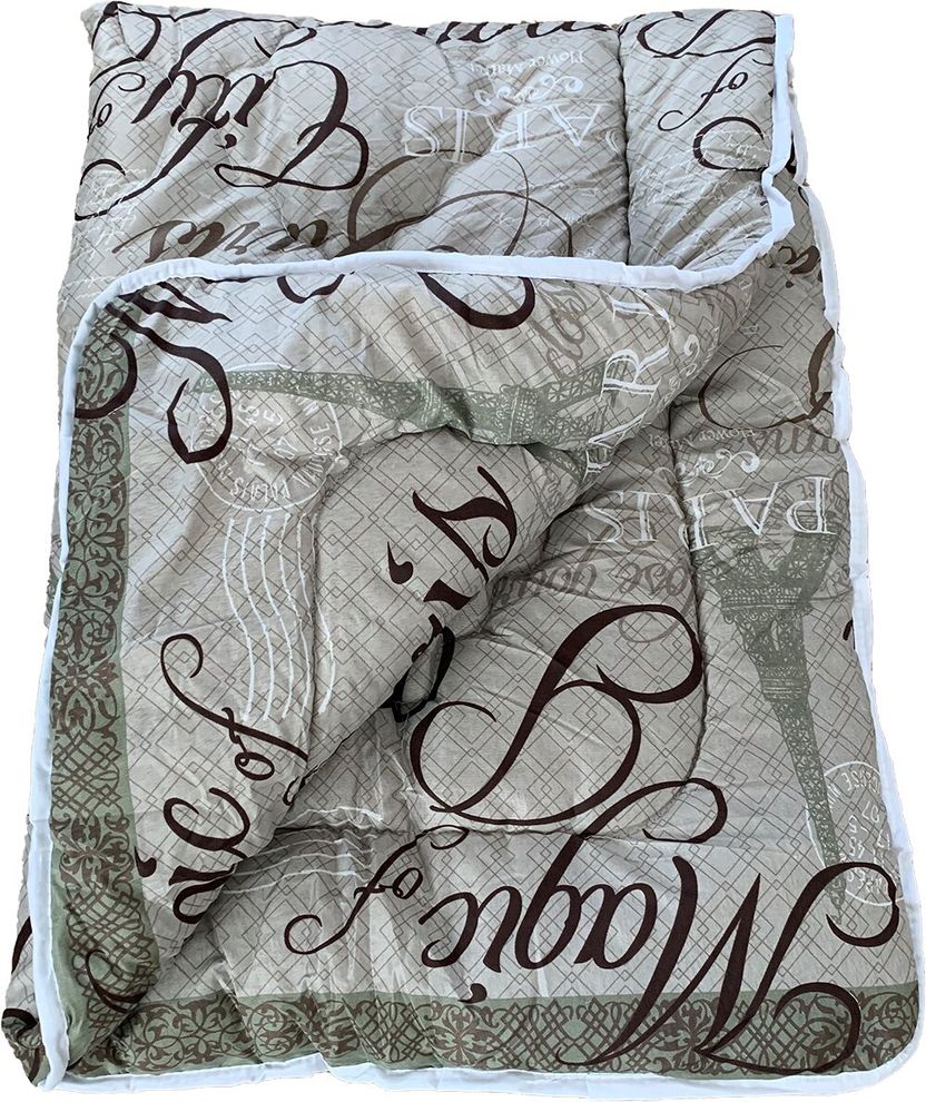 Одеяло синтепоновое двуспальное серого цвета Ananasko  S531 (2.0) фото | ANANASKO