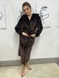 Халат жіночий плюшевий темно-коричневий 48-52 р H3 Lakerta  H3(48-52) фото | ANANASKO