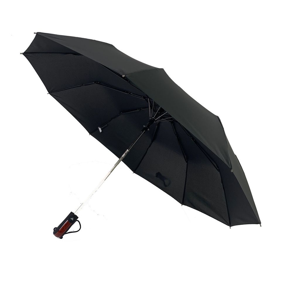 Мужской зонт-полуавтомат от фирмы "SL", черный, 451-1  451-1 фото | ANANASKO
