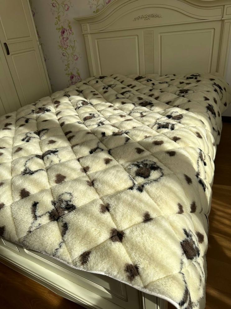 Одеяло меховое двустороннее полуторное 155х210 осень/зима/весна Ananasko KH3 400 г/м² KH3(1,5) фото | ANANASKO