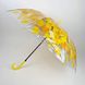 Прозрачный зонт-трость c кленовыми листьями, Fabia, желтый, 306К-4 306К-4 фото 3 | ANANASKO