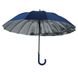 Женский зонт-трость с городами на серебристом напылении под куполом от Calm Rain, синий, 1011-1
