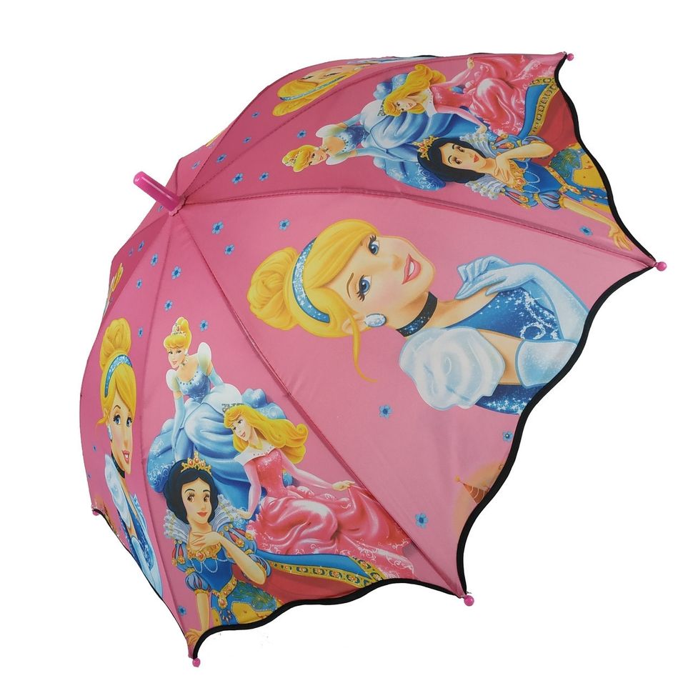 Детский зонтик-трость с принцессами от Max для девочек, , розовый, 007-1  007-1 фото | ANANASKO