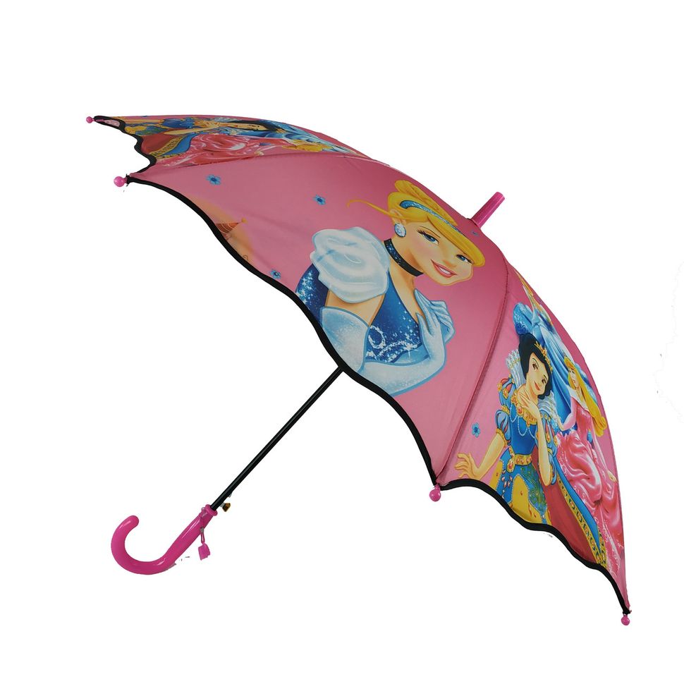 Детский зонтик-трость с принцессами от Max для девочек, , розовый, 007-1  007-1 фото | ANANASKO