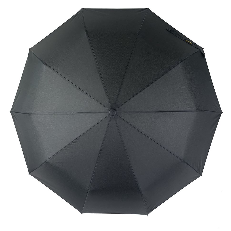 Чоловіча парасоля-напівавтомат з прямою ручкою, є антивітер, чорний, 263-1  263-1 фото | ANANASKO