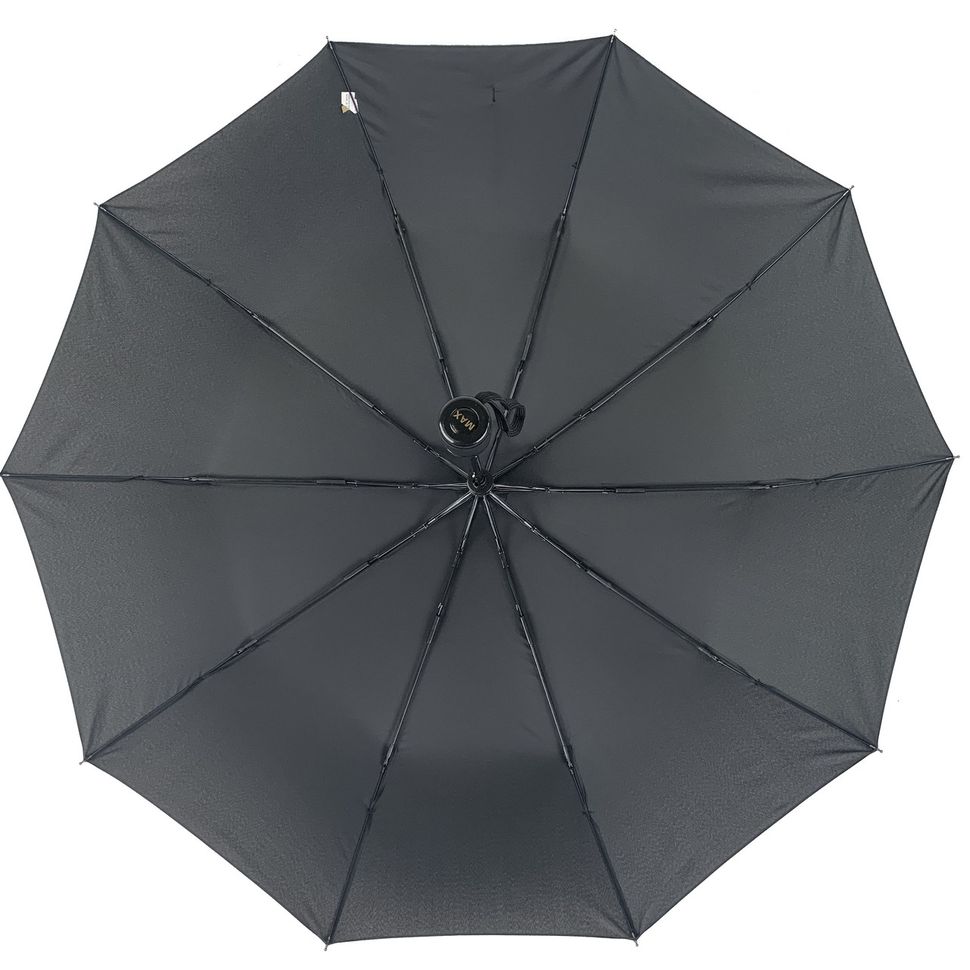 Мужской складной зонт-полуавтомат с прямой ручкой, черный, 263-1  263-1 фото | ANANASKO