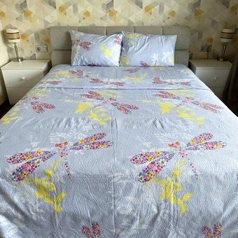 Комплект постельного белья двуспальный Жатка Ananasko 6861 90 г/м2 6861(2,0) фото | ANANASKO