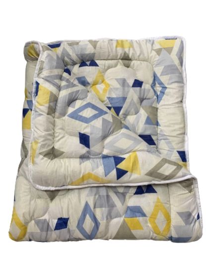 Одеяло двуспальное холлофайбер серого цвета Ananasko K865 300 г/м² K865(2,0) фото | ANANASKO
