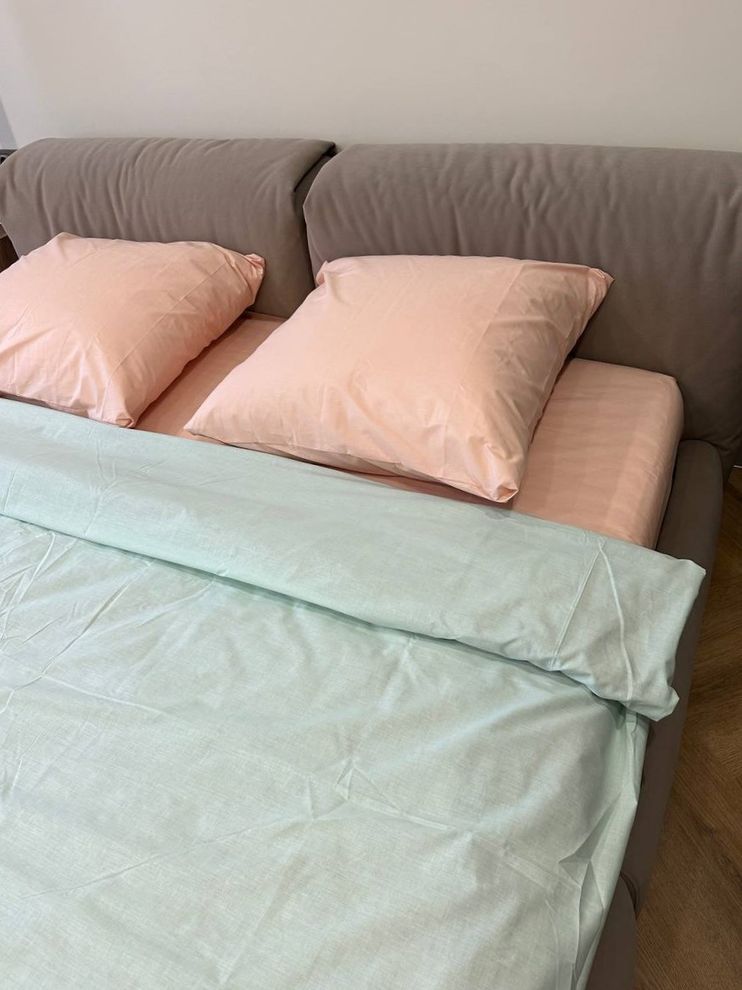 Комплект постельного белья двуспальный евро Бязь Голд Ananasko 515324 140 ниток/см² 515324(e) фото | ANANASKO