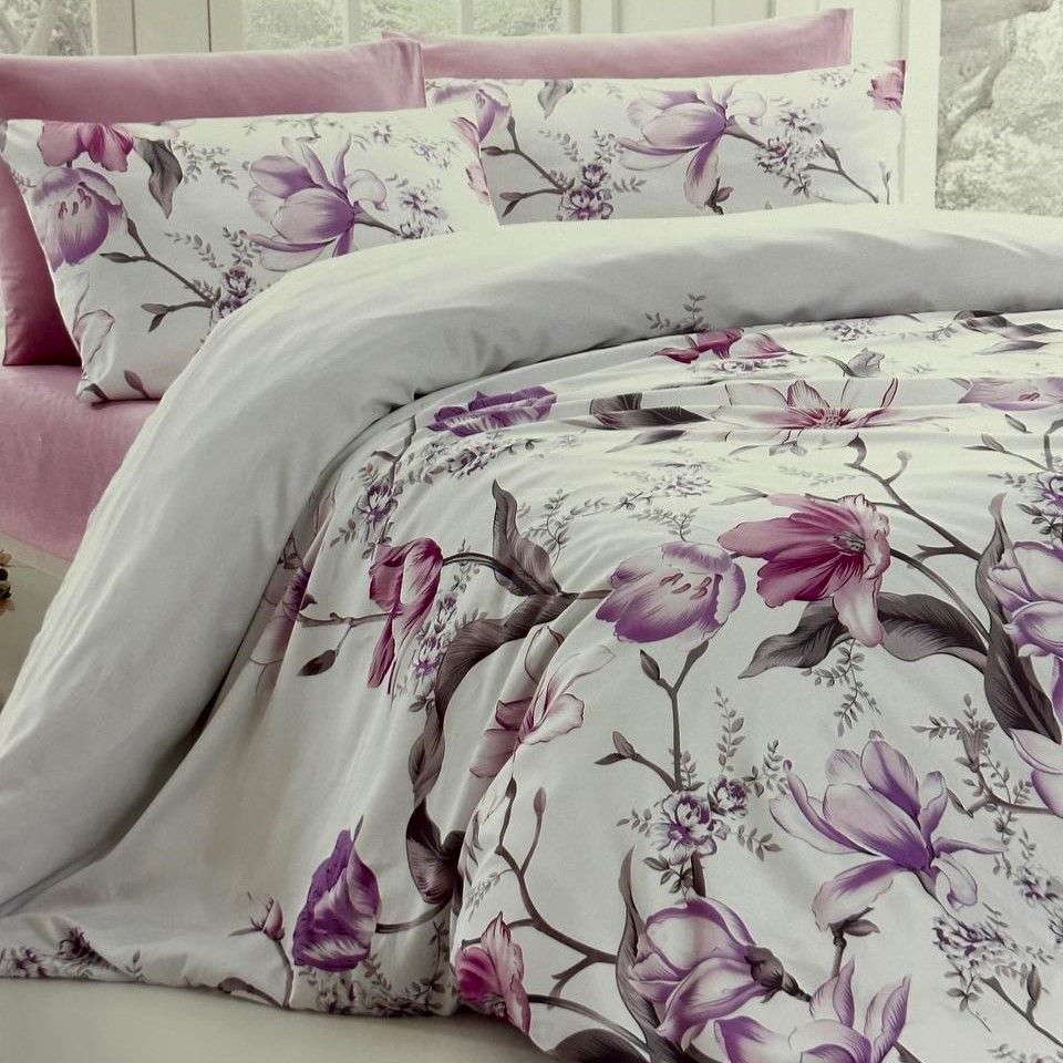 Комплект постельного белья полуторный Ранфорс Layla Lilac First Choise RT4  RT4(1,5) фото | ANANASKO