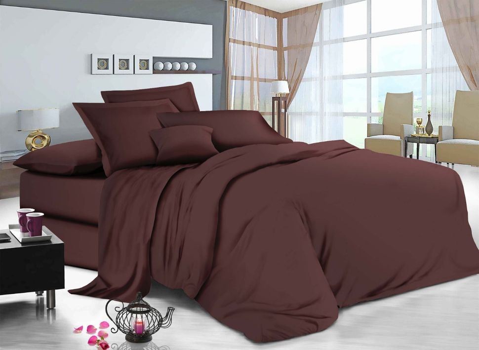 Комплект постельного белья двуспальный на резинке Бязь Голд Ananasko 141028 115 г/м² 141028(2,0) фото | ANANASKO