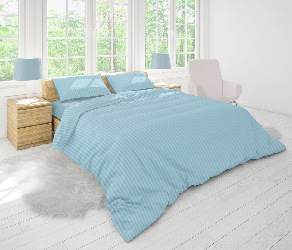 Комплект постельного белья двуспальный на резинке Бязь Голд Ananasko 1410046 140 ниток/см² 1410046(2,0) фото | ANANASKO