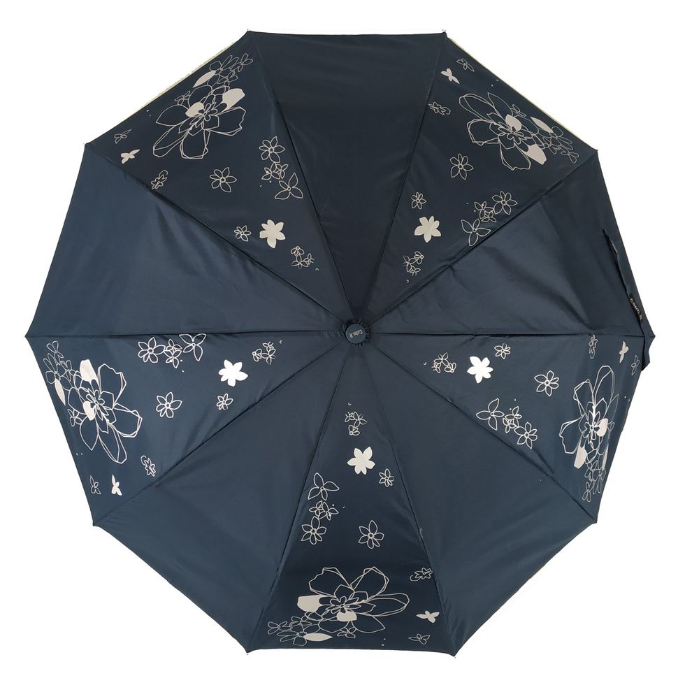 Жіноча парасоля напівавтомат на 10 спиць Calm Rain, темно-синій, 114-8  114-8 фото | ANANASKO