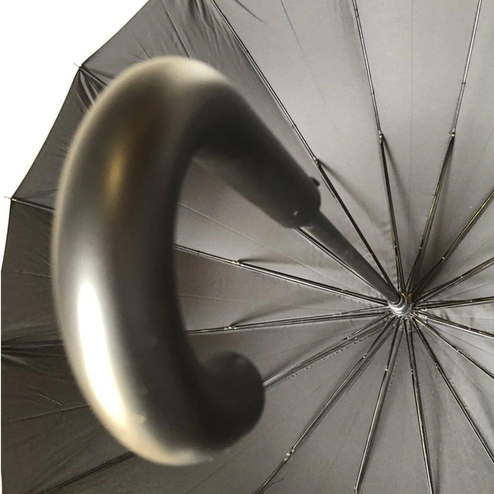 Семейный зонт-трость c большим куполом от "Flagman", черный, F737-1  F737-1 фото | ANANASKO