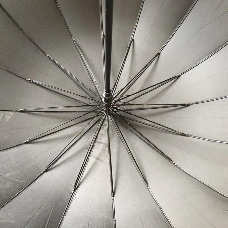 Сімейна парасоля-тростина з великим куполом від "Flagman", чорний, F737-1  F737-1 фото | ANANASKO
