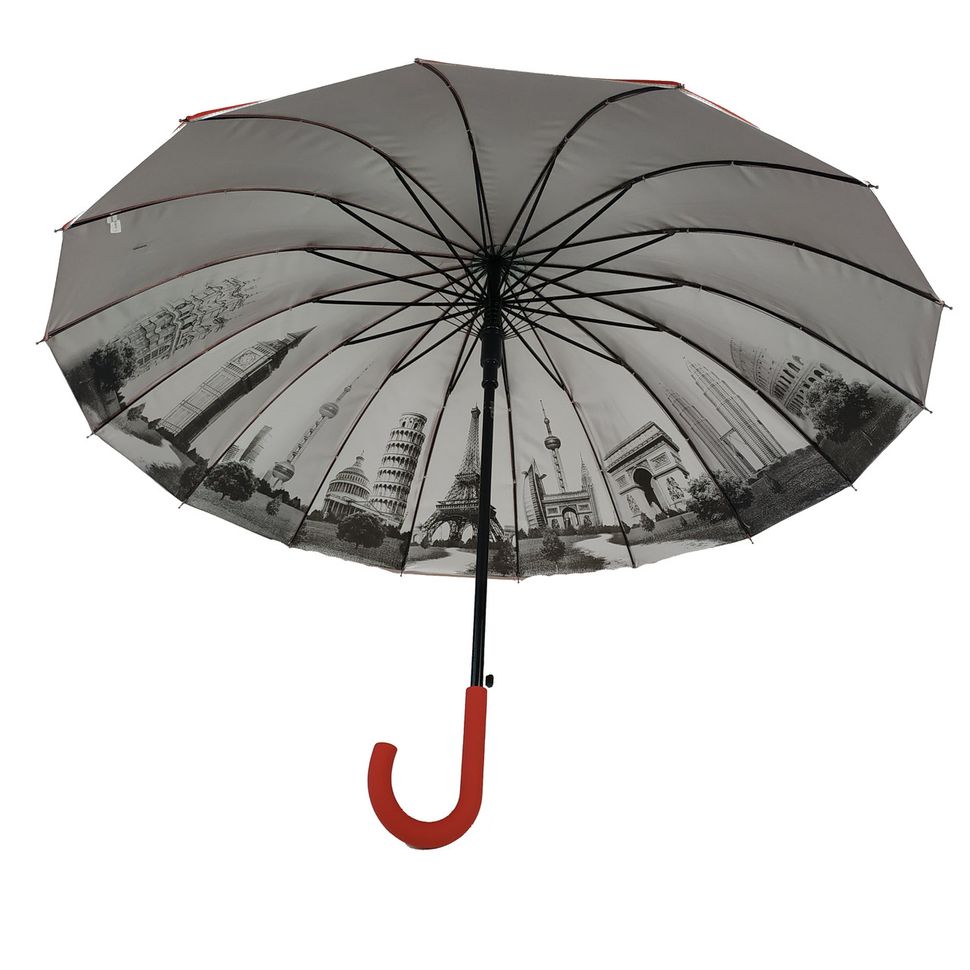 Купить прочный зонтик. Зонт трость. Зонт с двойным куполом. Зонт с двумя куполами. Зонт трость двойной купол.