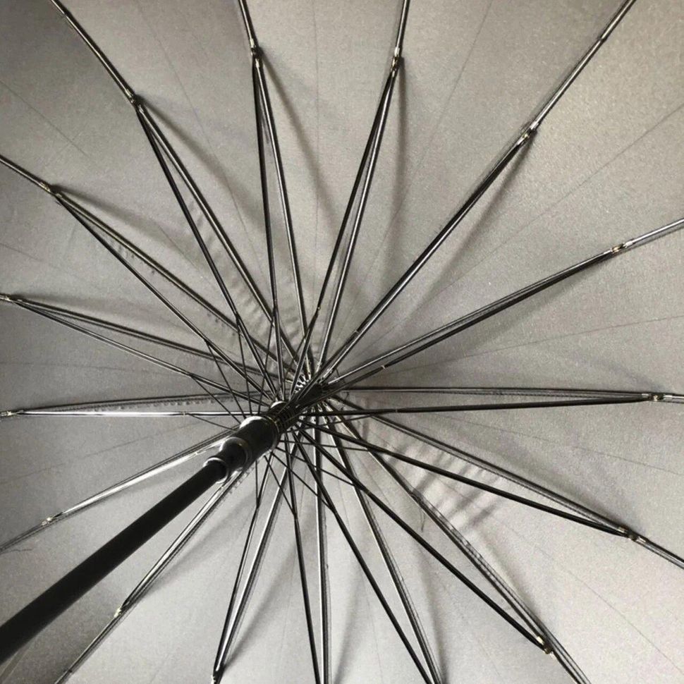Сімейна парасоля-тростина з великим куполом від "Flagman", чорний, F737-1  F737-1 фото | ANANASKO