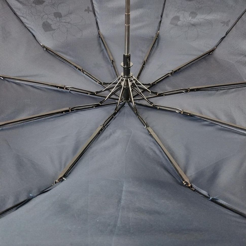 Женский зонт полуавтомат на 10 спиц Calm Rain, темно-синий, 114-8  114-8 фото | ANANASKO