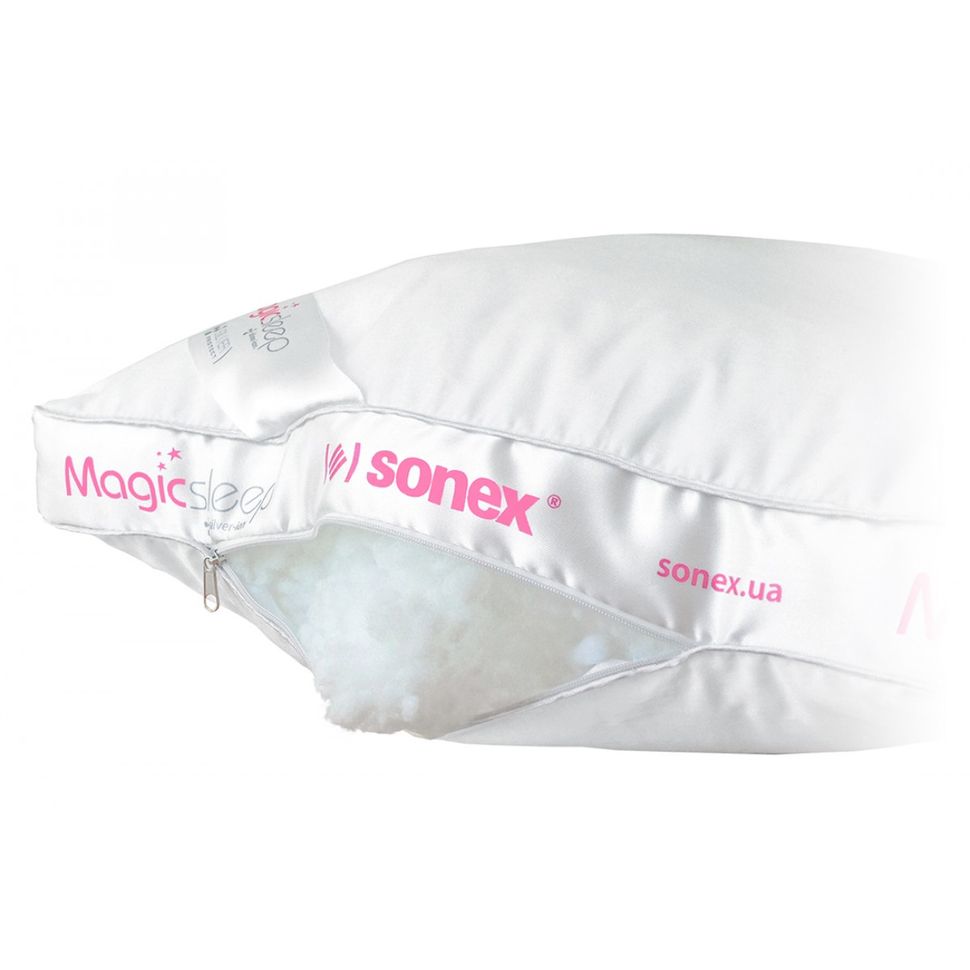 Подушка лебяжий экопух 50х70 белого цвета на молнии Sonex SO102053  SO102053 фото | ANANASKO