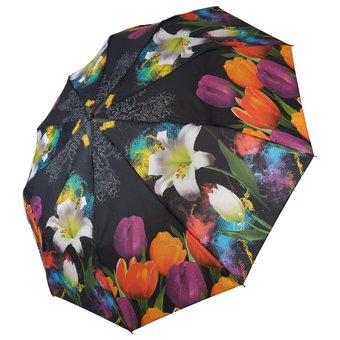 Женский зонт-полуавтомат "S&L" с лилиями, 43006-10