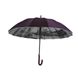 Женский зонт-трость с городами на серебристом напылении под куполом от Calm Rain, фиолетовый, 1011-5 1011-5 фото 1 | ANANASKO
