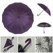Женский зонт-трость с городами на серебристом напылении под куполом от Calm Rain, фиолетовый, 1011-5 1011-5 фото 2 | ANANASKO