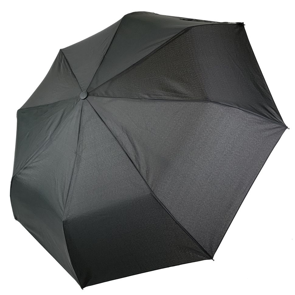Чоловіча складана парасоля-напівавтомат від Flagman, антивітер, чорний, 708-1 за 424 грн