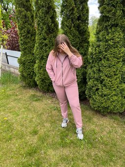 Cпортивний костюм жіночий рожевий Ananasko B5(XL) за 820 грн