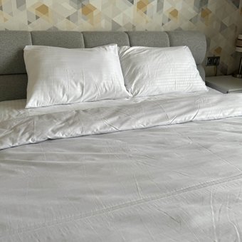Комплект постельного белья двуспальный на резинке Бязь Голд Ananasko 1412345 115 г/м² 1412345(2,0) фото | ANANASKO