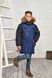 Зимняя куртка на мальчика 140 8837 синий фото 2 | ANANASKO