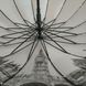 Женский зонт-трость с городами на серебристом напылении под куполом от Calm Rain, бордовый, 1011-7 1011-7 фото 5 | ANANASKO