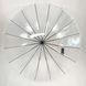 Прозорий парасолька-тростина, напівавтомат з білою ручкою та облямівкою по краю купола від "MAX", 1015-1 1015-1 фото 5 | ANANASKO