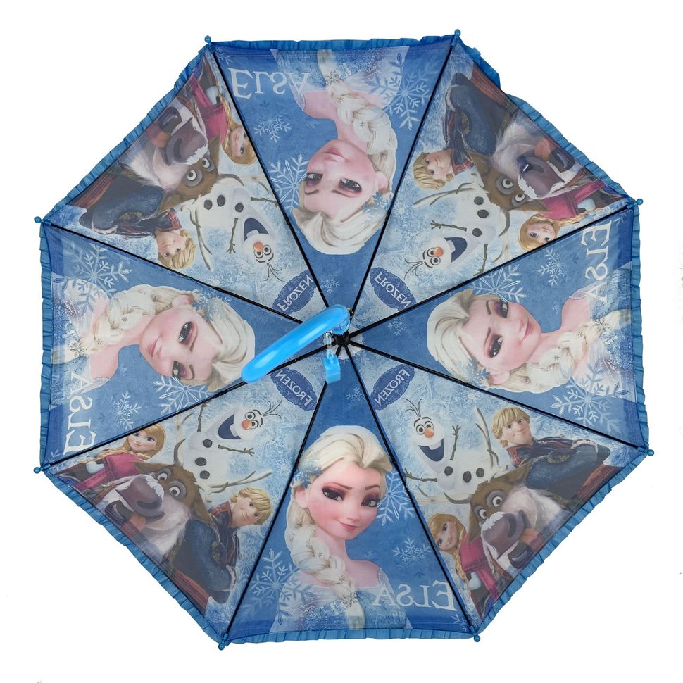 Детский зонт-трость с принцессами и оборками от Paolo Rossi, голубой, 011-1  011-1 фото | ANANASKO