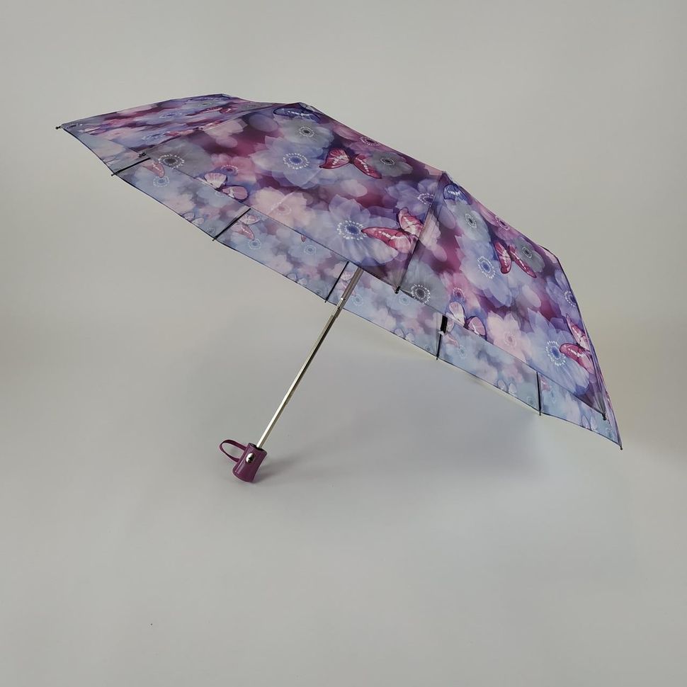 Жіноча парасолька-напівавтомат на 10 спиць "La-la land", бузковий, 499-6  499-6 фото | ANANASKO
