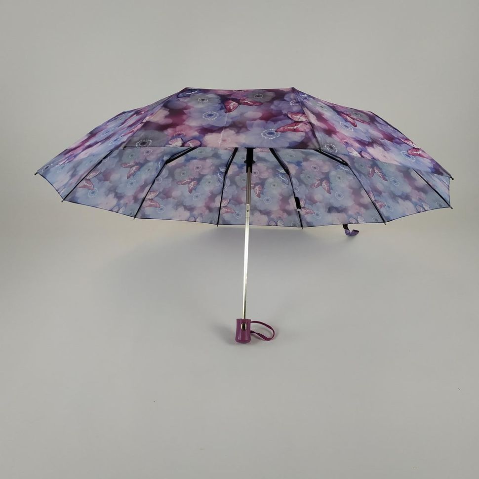 Женский зонтик-полуавтомат на 10 спиц "La-la land", сиреневый, 499-6  499-6 фото | ANANASKO