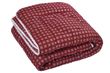 Одеяло полуторное холлофайбер 150х210 бордового цвета осень/зима/весна Ananasko B103