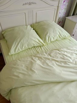 Комплект постельного белья полуторный Бязь Полиэстер Ananasko 850525 90 ниток/см² 850525(1,5) фото | ANANASKO