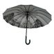 Женский зонт-трость с городами на серебристом напылении под куполом от Calm Rain, зеленый, 1011-8 1011-8 фото 2 | ANANASKO
