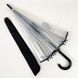 Прозрачный зонт-трость, полуавтомат с черной ручкой от "MAX", 1015-2 1015-2 фото 6 | ANANASKO