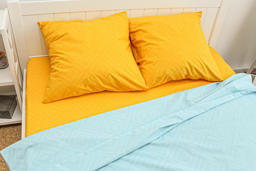 Комплект постельного белья двуспальный евро Бязь Голд Ananasko 1514636 140 ниток/см² 1514636(e) фото | ANANASKO