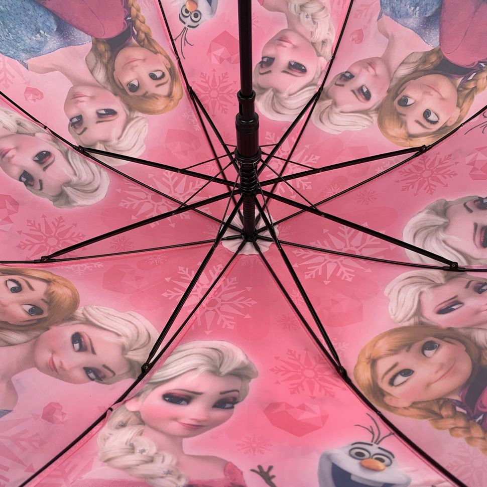 Дитяча парасоля-тростина з принцесами і оборками від Paolo Rossi, малиновий, 011-2  011-2 фото | ANANASKO