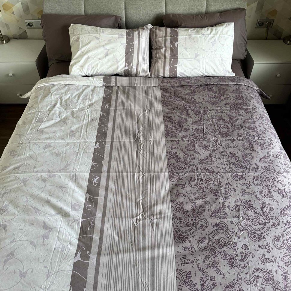 Комплект постельного белья семейный Ранфорс Peitra Lilac First Choise RT5  RT5(s) фото | ANANASKO