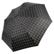 Зонтик полуавтомат на 8 спиц черный в клеточку Toprain Ig02023-6