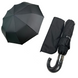 Мужской складной зонт-полуавтомат на 10 спиц, черный, 349-1 349-1 фото 1 | ANANASKO