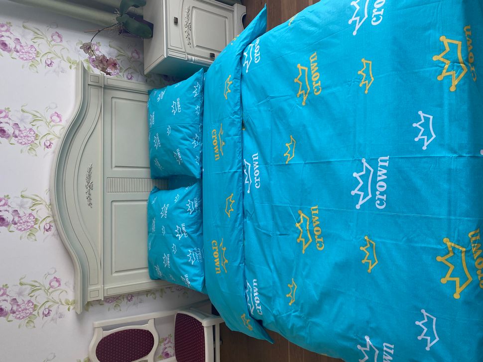 Комплект постельного белья двуспальный евро Бязь Голд Ananasko 1562 140 ниток/см² 1562(e) фото | ANANASKO